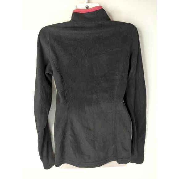 The North‎ Face Black & Cerise Pink Heather Glacier 1/4 Zip Fleece Jacket Size S - Picture 5 of 9